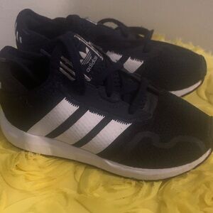 Adidas Kids' Dark Blue and White Sneakers